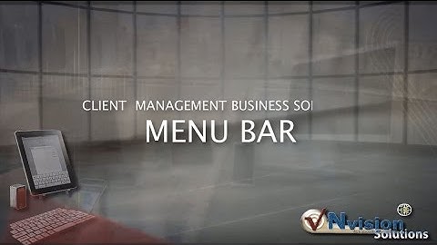 CLIENT MANAGEMENT BUSINESS SOLUTION MENU BAR