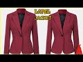 HOW TO CUT A LAPEL JACKET/ BLAZER | STITCHADRESS |