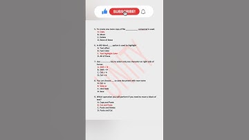 Computer MCQ Question Set- 3 | #shorts #typing #laptop #mcq