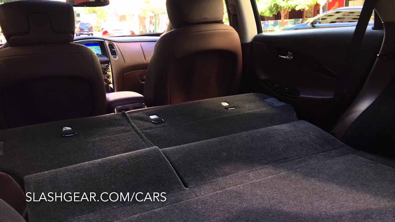 Infiniti QX50 power folding rear seats hands on YouTube
