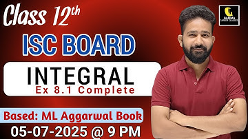 ISC Class 12 Maths Chapter 8: Elementary standard Results & Solution |Part-2 | ML Aggarwal Ex 8.1