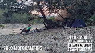 RAW SOLO MOTOCAMPING IN THE MIDDLE OF THE MOUNTAINS OF DAANG KATUTUBO \u0026 DAANG KALIKASAN