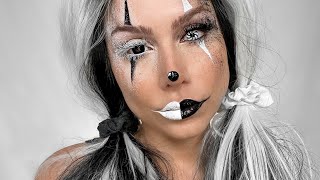 Easy Clown Halloween Makeup Tutorial — Clown Makeup - Grunge Makeup - Medium