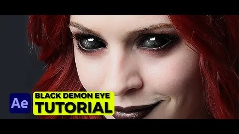 Easy Black Demon EYES Effect Vfx /After Effect Tutorial/ for 2023