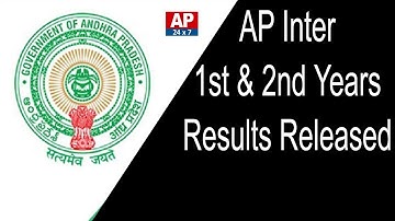 AP Inter Board Chairman Udayalakshmi Releases Inter 1st and 2nd Year Results 2019 | AP24x7