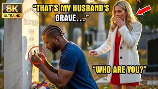 Black Single Dad Cried at a Grave—The Millionaire Said, “That’s My Husband's Grave… Who are you?”