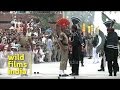 Cut throat competition at Wagah Border during flag down ceremony