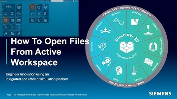 How to open files in NX/Simcenter 3D from Active Workspace