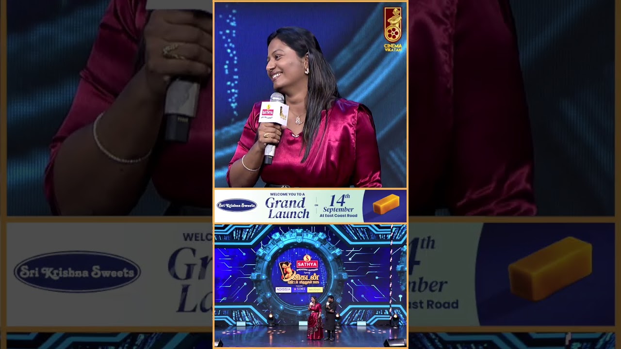 😂கணவர் Sathish-க்கு 2 mark கம்மிதான்🤣 | Sathish - Deepa Couples at Vikatan Digital Awards 2025 UNCUT