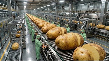 Inside a Modern Potato Factory: From Fresh Potatoes to Perfectly Processed Products (Full Process)