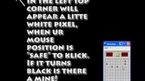 Minesweeper cheat  "How to"