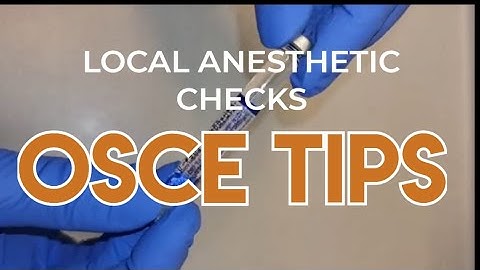 LA Anaesthetic Checks | OSCE Tips for ORE, LDS, MFDS Exams #dental #dentalstudents