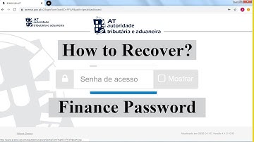 How to Recover Finance Password? #Finance #01042019