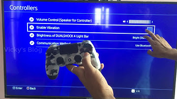 How to Turn On/Off Dual Shock Controller Vibration in PS4 or Playstation Pro?
