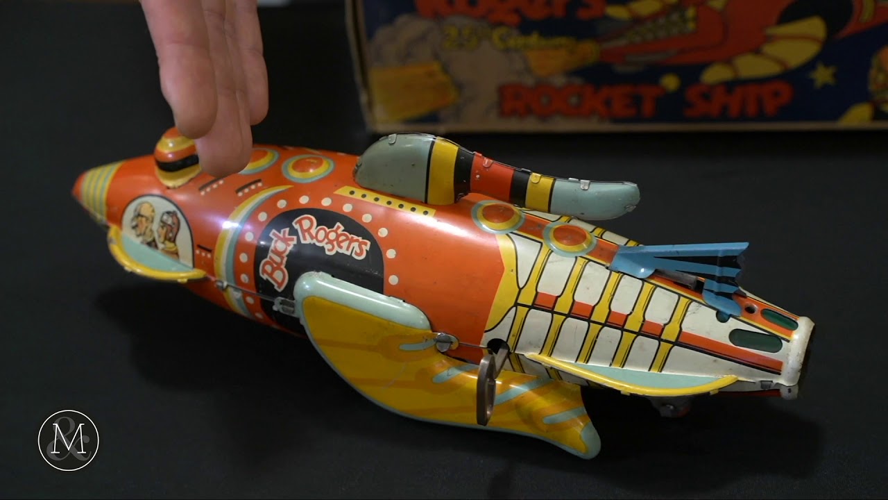 Marx Buck Rogers Rocket Ship Tin Litho Toy brings $2,950 at Miller & Miller Auctions