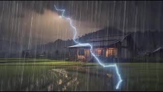 Rain sounds for sleeping _Instantly fall asleep with rain and thunder sounds,help study
