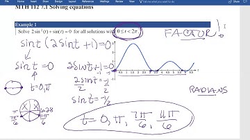 MTH 112 7.1 VIDEO Solving Trig Equations (6 min)