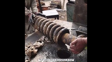 How to repair and press track adjuster spring d8k dozer - full video @hydraulichands