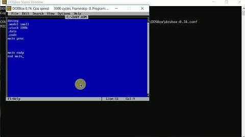 Assembly language to subtract two numbers