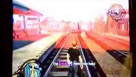 Saints Row Demo train glitch #1