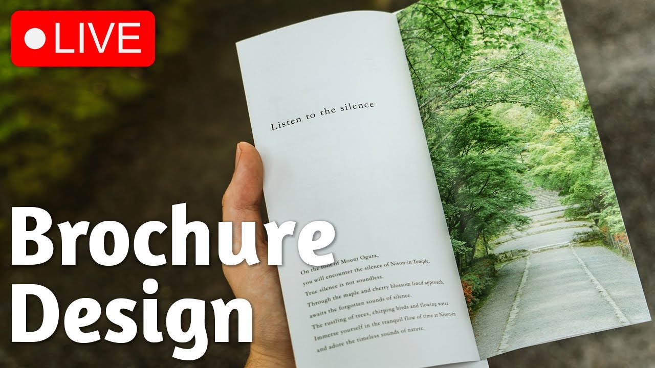 🔴 LIVE! Designing a Coffee Brochure | Part 1