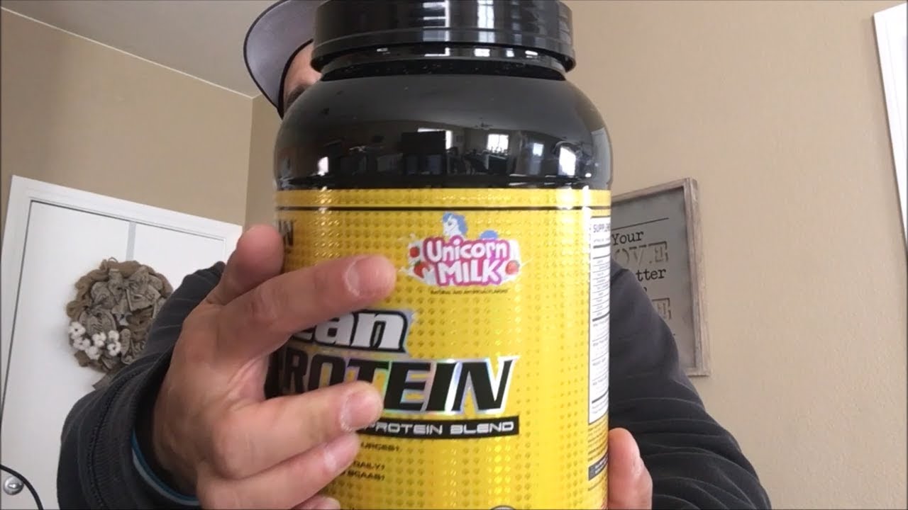 man sports clean protein