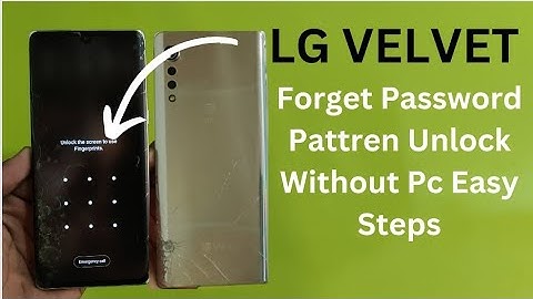 Lg Velvet Hard Reset Unlock | Lg Lm-G900Um Remove Pattren Without PC