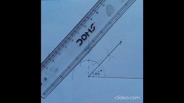 how to construct a 45-degree angle using compass l 45° angle #geometry #construction