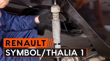 How to change shock absorber on RENAULT SYMBOL/THALIA 1 [TUTORIAL AUTODOC]