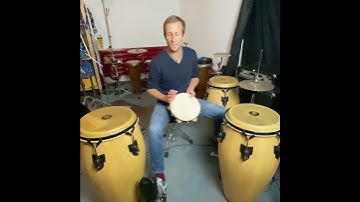 Pandeiro Exercise #2: polyrhythm & independence on Pandeiro, HiHat & Clave