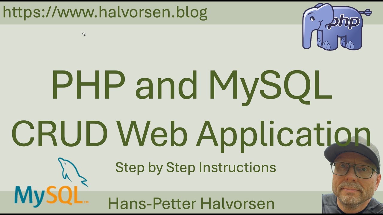 PHP and MySQL CRUD Web Application | Part 1 - Introduction - YouTube