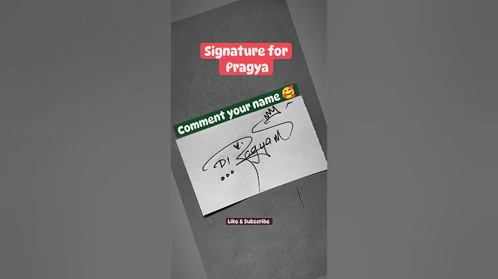 Pragya ❤️ #shortsfeed #shortsvideo #handwriting #love #lovesong  #art #shorts #signature #art