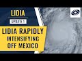 Hurricane Lidia an extremely dangerous hurricane rapidly intensifying near Mexico