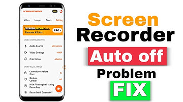 Screen Recorder Auto Stop Problem | Screen Recorder Off Problem | screen Recorder problem Fix