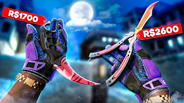 GANHEI essa 2 FACAS RARAS abrindo CAIXAS no CSGO! *R$4300 REAIS* - CSGO.Net Open Case