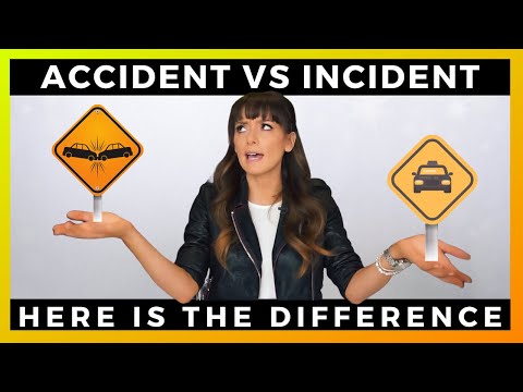 Vidéo: Différence Entre Incident Et Accident