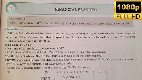 Class 10th Maths 1 (Algebra) Chapter 4. Financial Planning Navneet Digest Solutions (SSC BOARD)