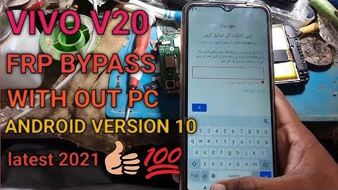 VIVO V20 (V2025) ANDROID 10 PATTERN UNLOCK FRP BYPASS DONE WITHOUT PC..2021 NEW TRICK