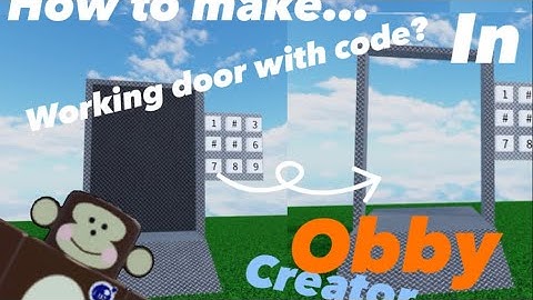 How to make door with code in obby creator? (Working)
