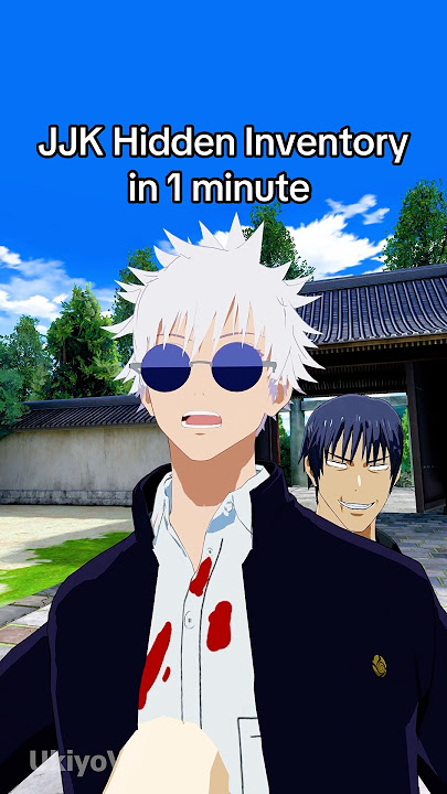 JJK Hidden Inventory in 1 minute #jjk #jujutsukaisen #gojosatoru #anime #vrchat