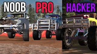 NOOB vs PRO vs HACKER in Trucks Off Road screenshot 4