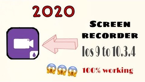 Screen recorder for ios 10.3.4