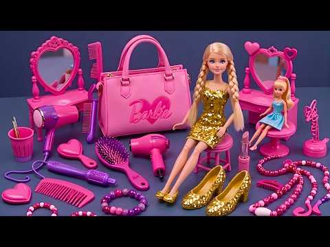 650 Minutes Satisfying with Unboxing Barbie Doll Pink Bedroom,Kitchen Collection Review Toys | ASMR