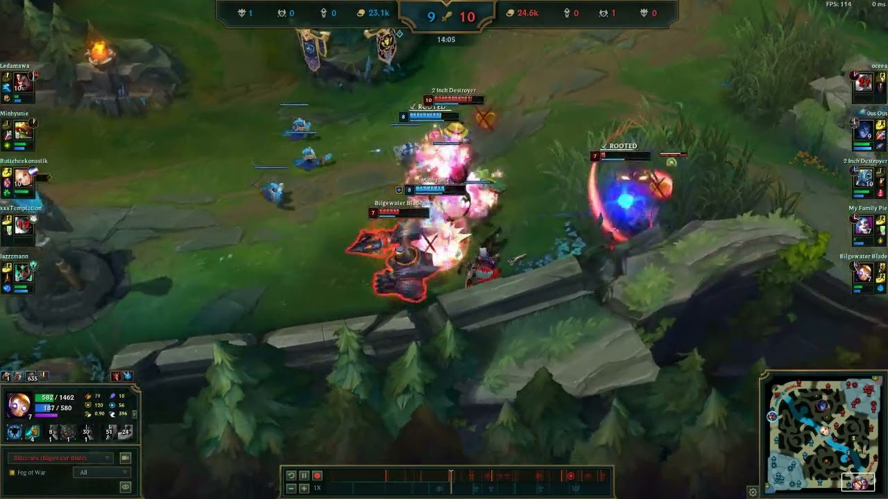 LANCER BLITZCRANK WITH 40 HP + 50 MANA GOING ROGUE WITH FIZZ TO CLEAN RAMMUS & KARMA