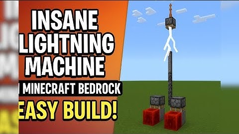 Insane Lightning Machine in Minecraft Bedrock – Easy Build!