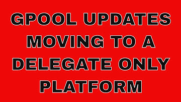 how to stake to gpool guardian:  GPool changes