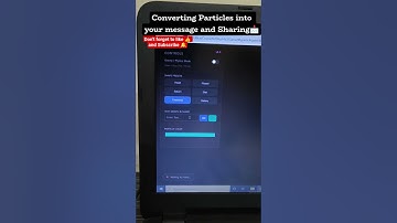 Converting Particles into Text msg and sharing #youtubeshorts #ai #games #gemini #viral #trending