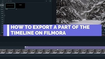 How To Export A Part of The Timeline in Filmora 2023 #filmora
