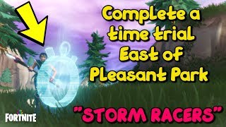 Fortnite Storm Racers - Complete A Time Trial East Of Pleasant Park