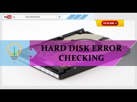 Hard Disk Error Checking